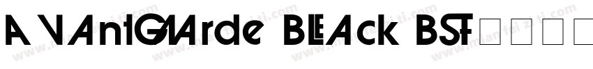 AvantGarde Black BT字体转换